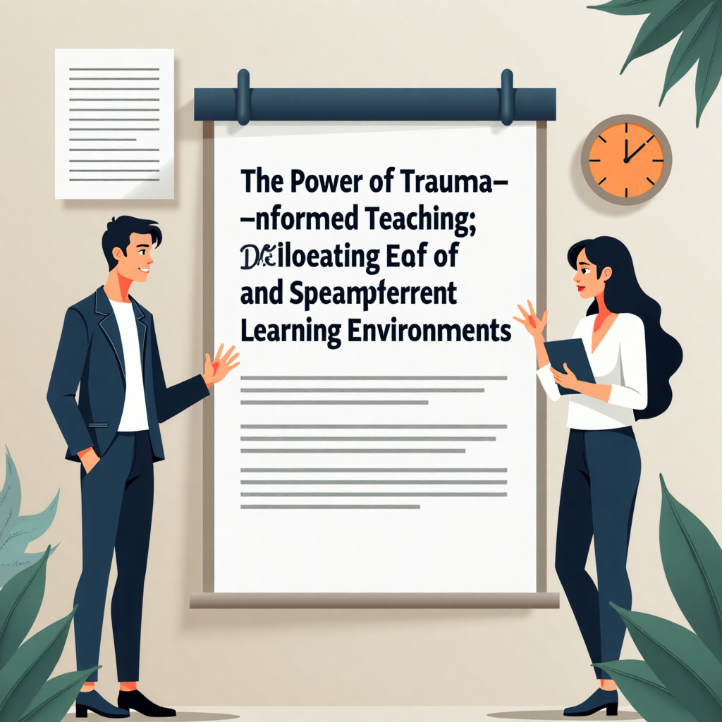 The Power of Trauma-Informed Teaching: Creating Safe and Supportive Learning Environments